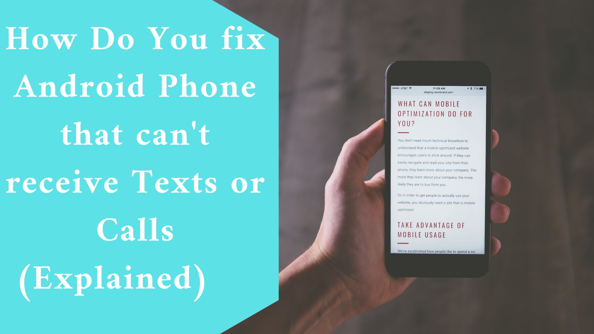 How Do You fix Android Phone that can't receive Texts or Calls (Explained)